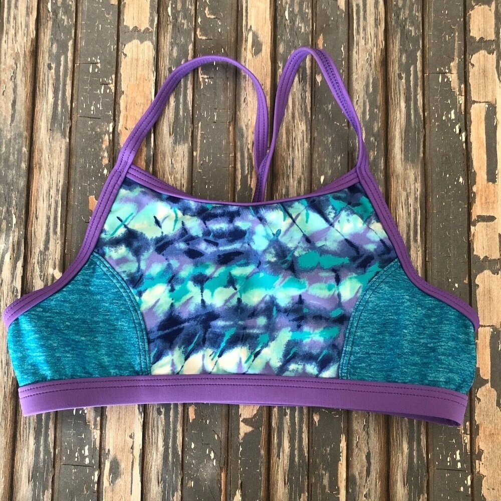 Speedo Kids Digi Zigzag Heather Swim Top Sz. 10 Swimwear Top Beach